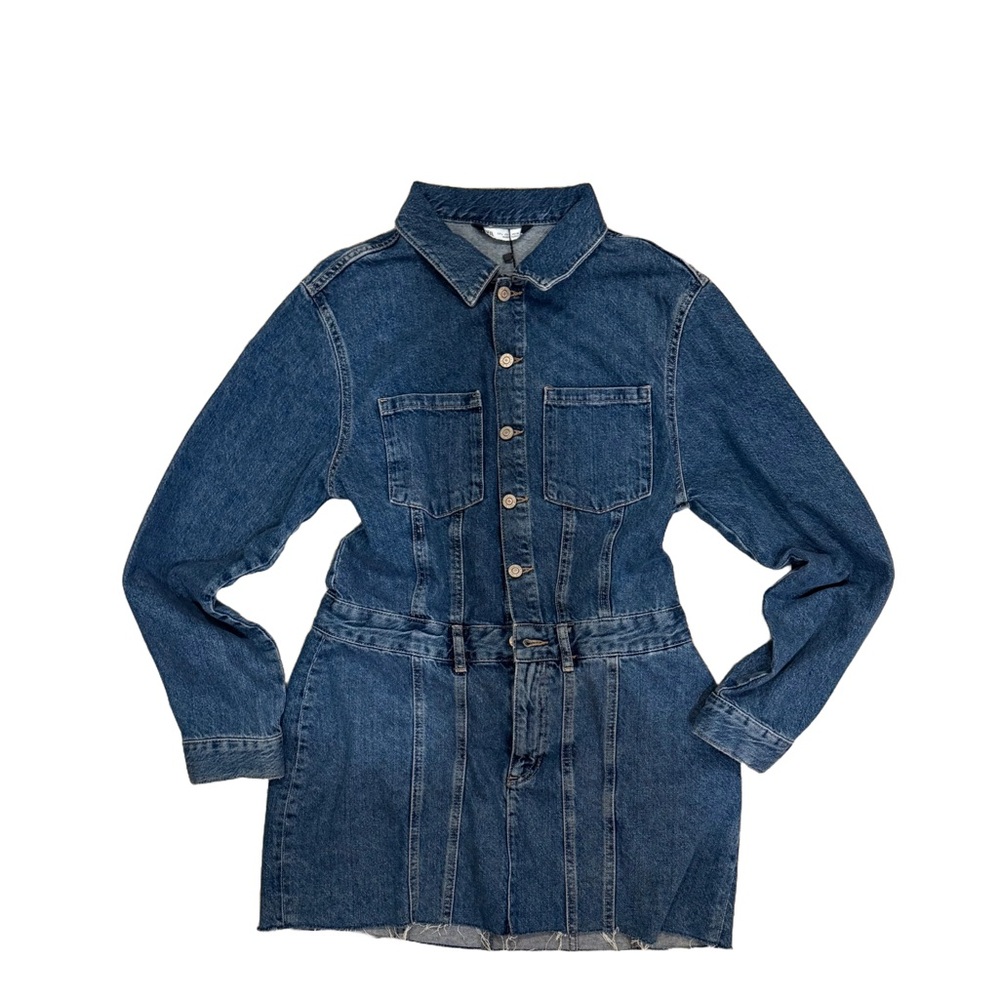 Zara Denim Button-Up Dress